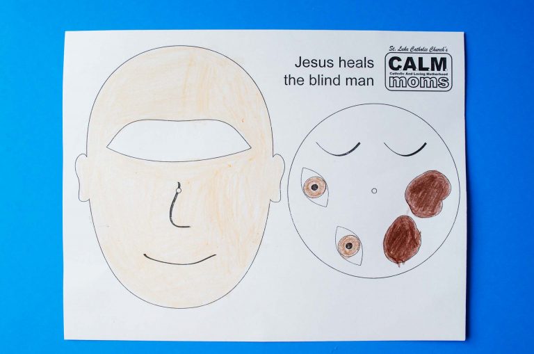 Jesus Heals a Blind Man Craft