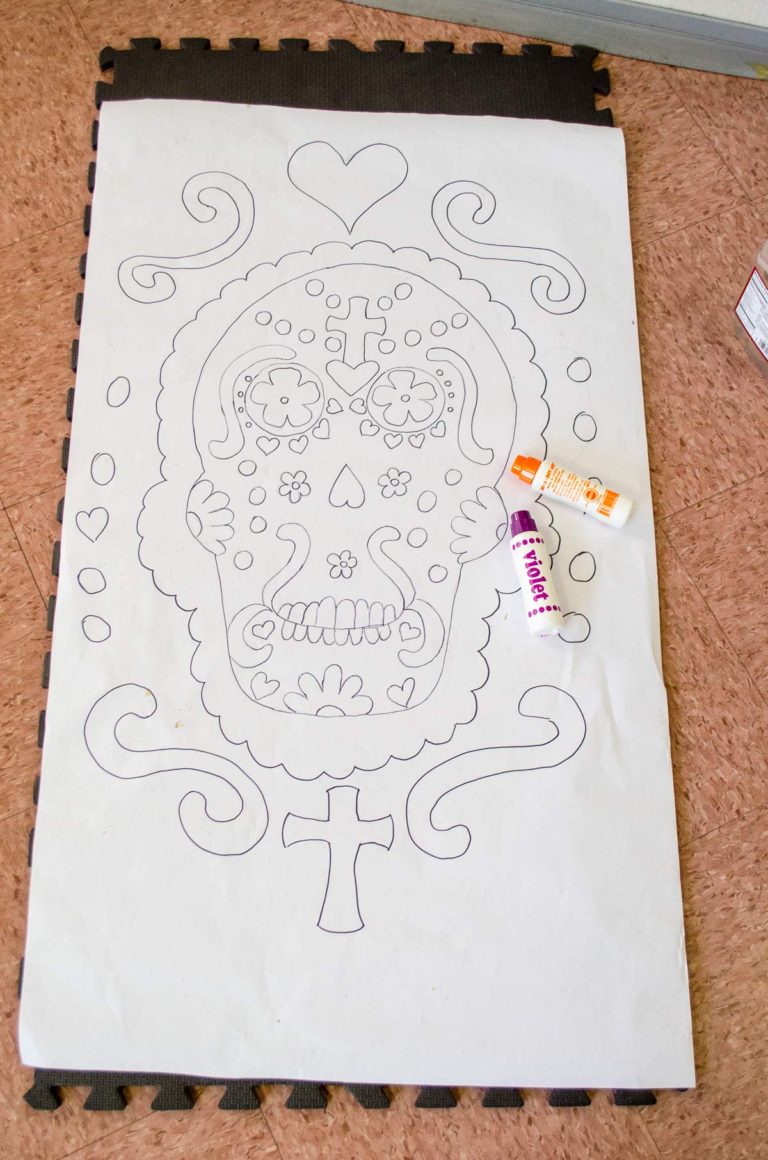 Sugar Skull Dot Paint Activity for Kids