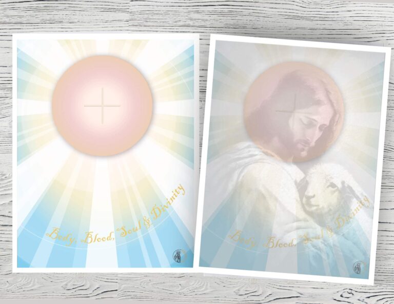The True Presence of Christ in the Eucharist Visual Aid & Coloring Sheet